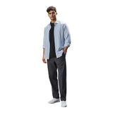 Camicie casual Uomo Impure - French Collar L/S Slim Cotton - Azzurro