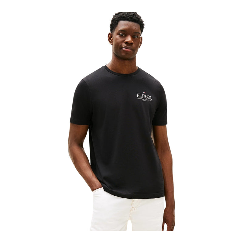 T-shirt Uomo Tommy Hilfiger - Hilfiger Stack Tee - Nero