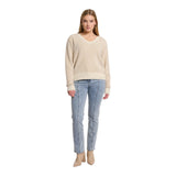 Maglioni Donna RINO & PELLE - Knitted V-neck sweater - Beige