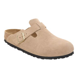Sandali Donna Birkenstock - Boston sandcastle, Suede Leather - Beige