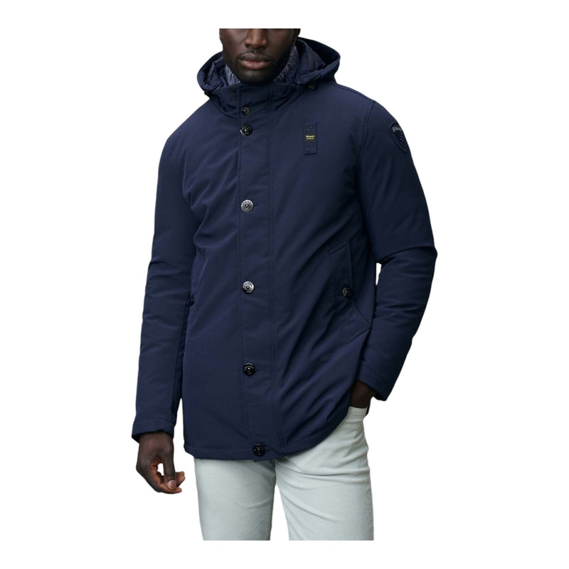 Giubbotti Uomo Blauer - Chester Impermeabile / Trench Lunghi	Imbottito Piu - Blu