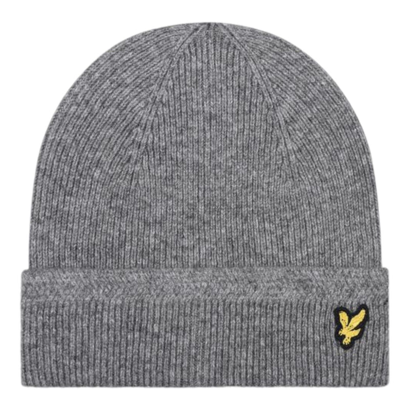 Berretti in maglia Uomo Lyle & Scott - Racked Rib Beanie - Grigio