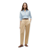 Camicie Donna Tommy Hilfiger - Ess Poplin Regular Shirt - Celeste