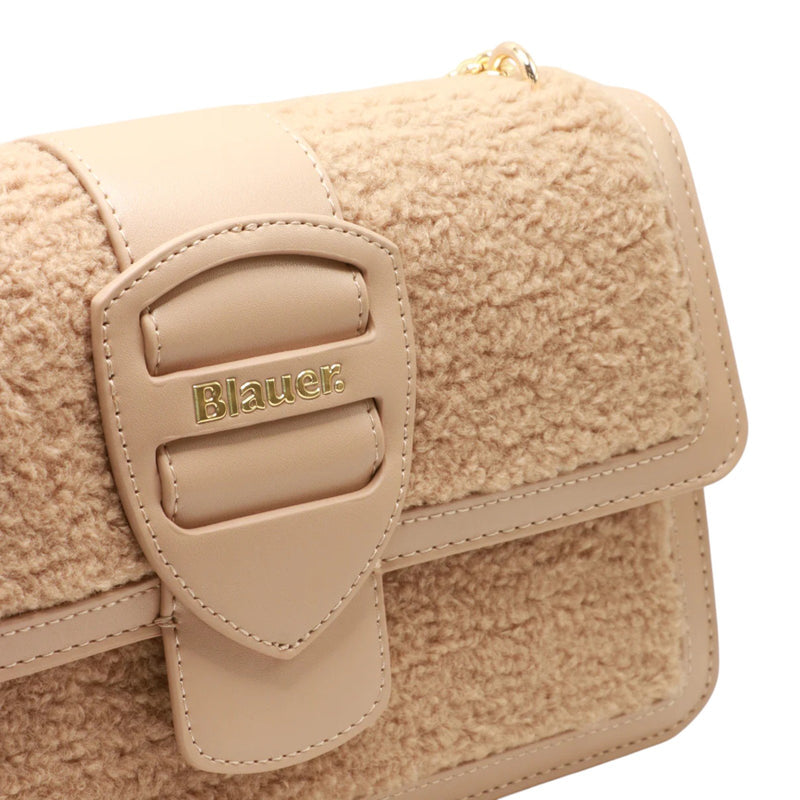 Borse a spalla Donna Blauer - Fur Crossbody Bag Mixy05 - Beige