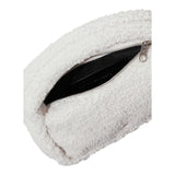 Borse a mano Donna Calvin Klein - Sherpa Mini Zip20 - Panna