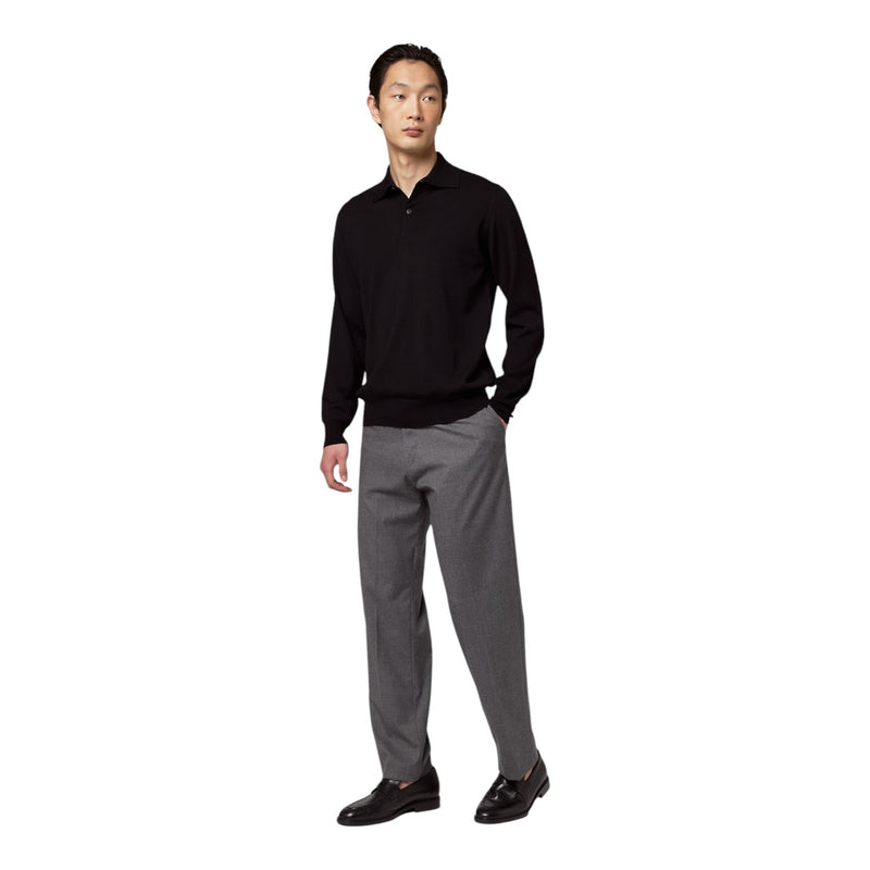 Maglioni Uomo Alpha Studio - Polo Camicia M/L Urban Merinos - Nero