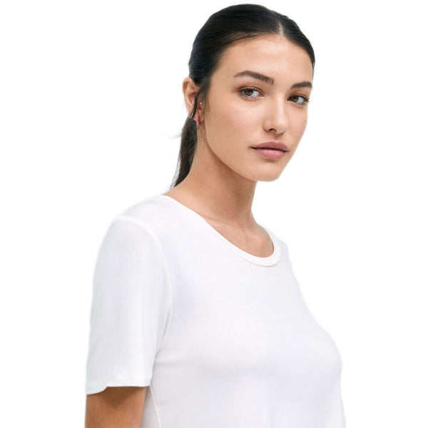 T-shirt Donna Surkana - Maglietta Larga A Manica Corta - Bianco