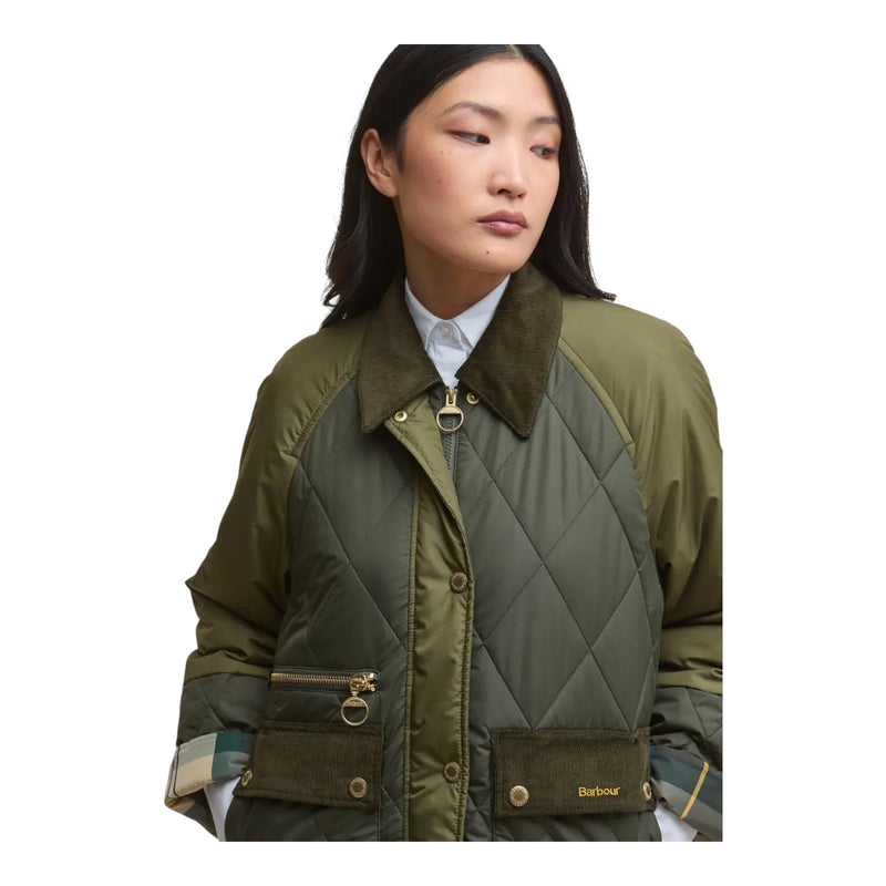 Giubbini Donna Barbour - Martha Quilted Jkt - Verde