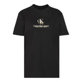 T-shirt Donna Calvin Klein - Shadow Graphic Regular Tee - Nero