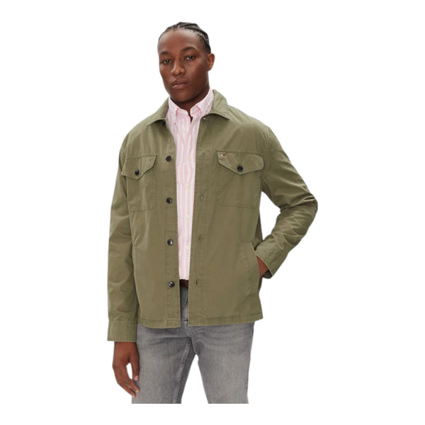 Camicie casual Uomo Tommy Hilfiger - Cotton Twill Shirt Jacket - Verde
