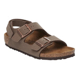 Sandali Ragazzi Unisex Birkenstock - Milano HL Kids mocca, Birkibuc - Marrone