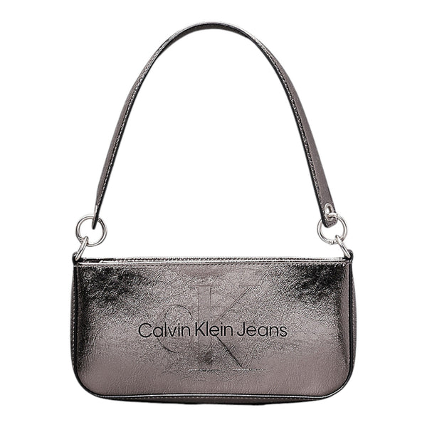 Borse a spalla Donna Calvin Klein - Sculpted Shoulder Pouch Tum - Argento