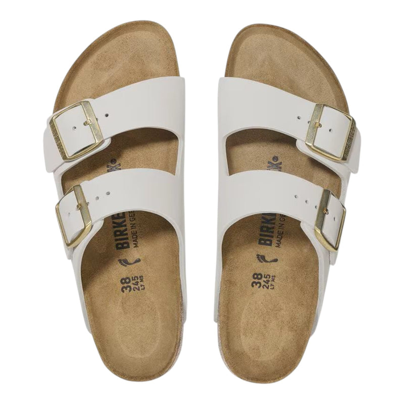 Sandali Donna Birkenstock - Arizona antique white, Nubuck Leather - Bianco