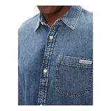 Camicie casual Uomo Calvin Klein - Casual Classic Shirt - Indaco