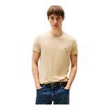 T-shirt Uomo Tommy Hilfiger - T-Shirt Stretch Slim Fit Tee - Beige