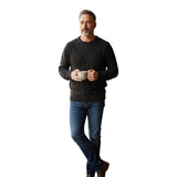 Maglioni Uomo Alpha Studio - Girocollo Treccia - Marrone