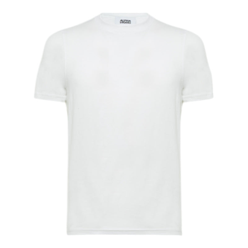 T-shirt Uomo Alpha Studio - T-Shirt M/M Jersey Stretch - Bianco