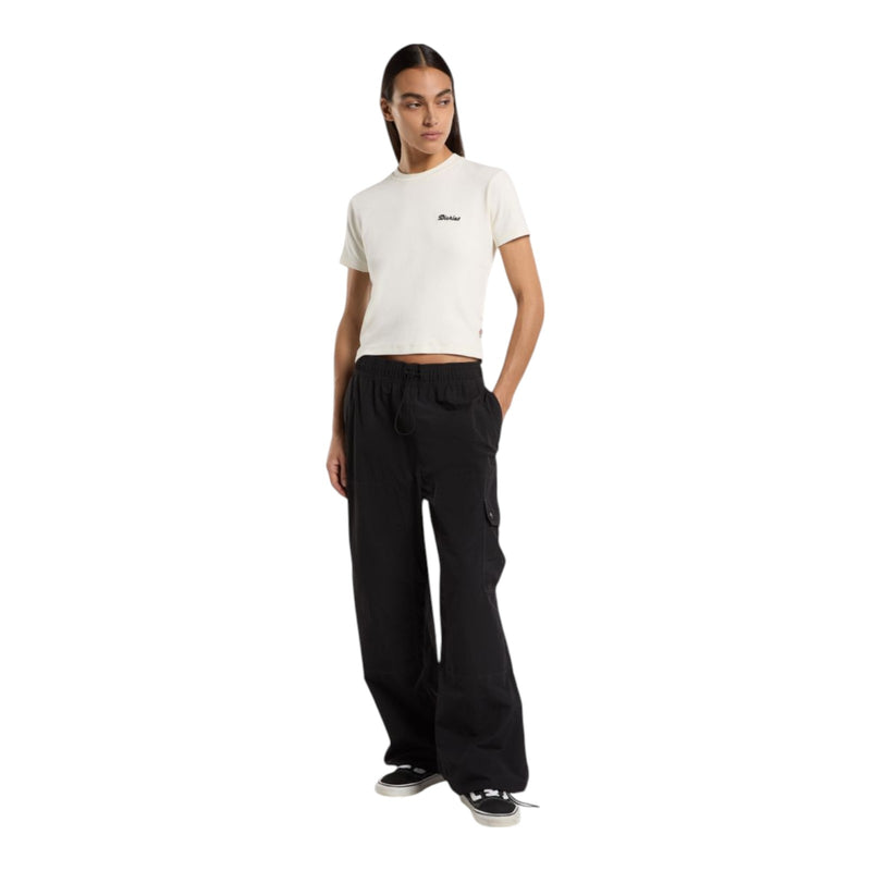 T-shirt Donna Dickies - Lewistown Embro Ss Tee W Egret - Bianco