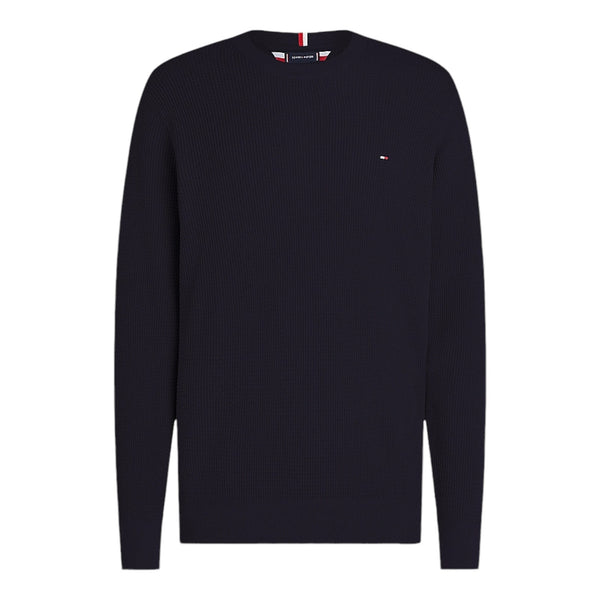 Maglie a manica lunga Uomo Tommy Hilfiger - Refined Structure Crew Nk - Blu