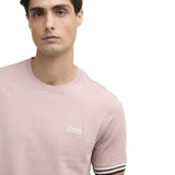 T-shirt Uomo Barbour International - Burnwood Tipped Cuff T-Shirt - Rosa