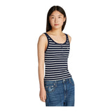 Canotte e top Donna Tommy Hilfiger - Tjw Slim Button Tank - Blu