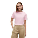 T-shirt Donna Tommy Hilfiger - Th Script Reg C-Nk Ss Tee - Rosa