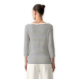 T-shirt Donna Tommy Hilfiger - Cody Boat-Nk 3/4 Slv Tee - Blu