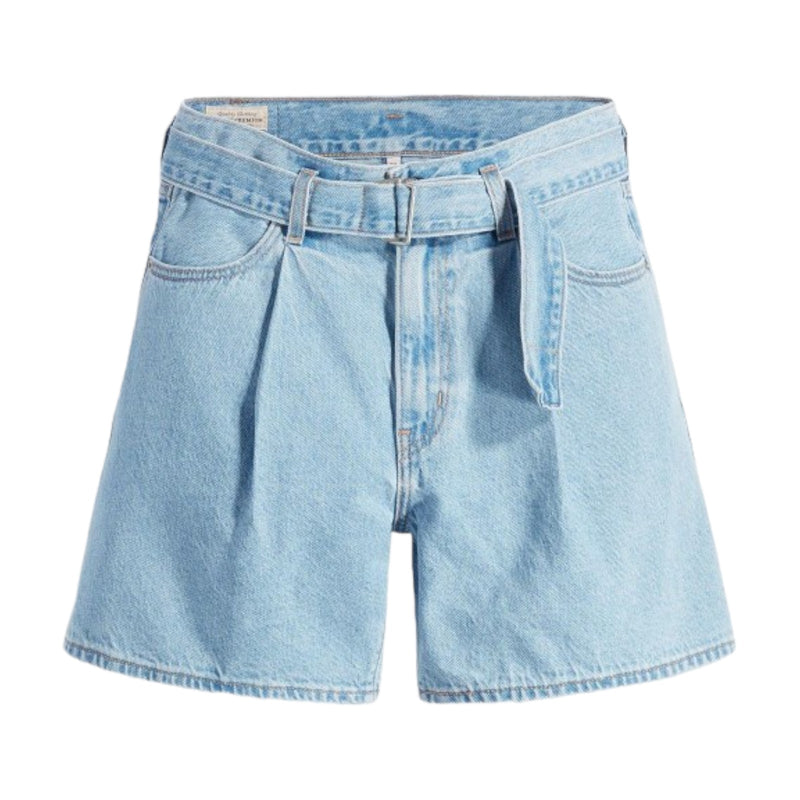 Pantaloncini Donna Levi's - Belted Short Wb - Celeste