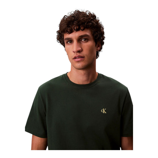 T-shirt Uomo Calvin Klein - Ss Easy Monogram Tee - Verde