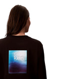 Maglie a manica lunga Donna Calvin Klein - Ls Satin Ombre Graphic Tee - Nero