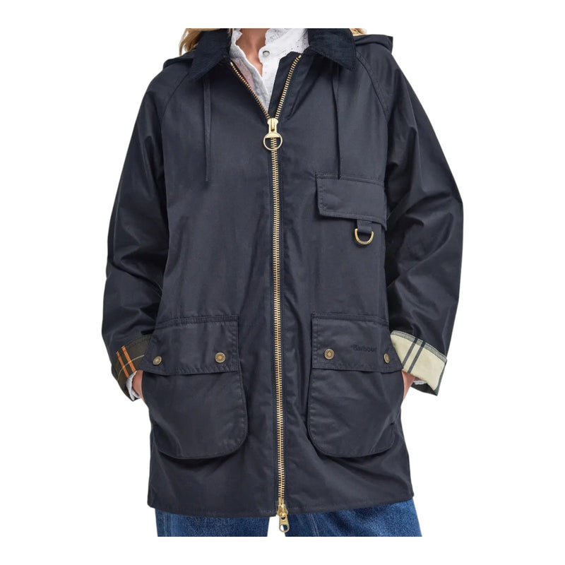 Giubbotti Donna Barbour - Highclere Wax Jacket - Blu