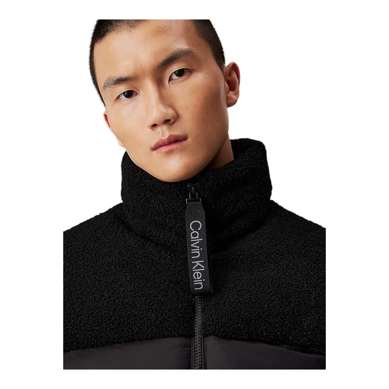 Giubbini Uomo Calvin Klein - Sherpa Puffer Jacket - Nero