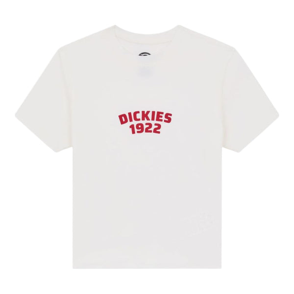 T-shirt Donna Dickies - Center Logo Ss Tee W - Bianco
