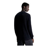 Maglie a manica lunga Uomo Calvin Klein - Ck Embro Badge Sweater - Nero