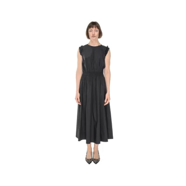 Vestiti casual Donna Alpha Studio - Abito Giro S/M Lungo Rouche - Nero