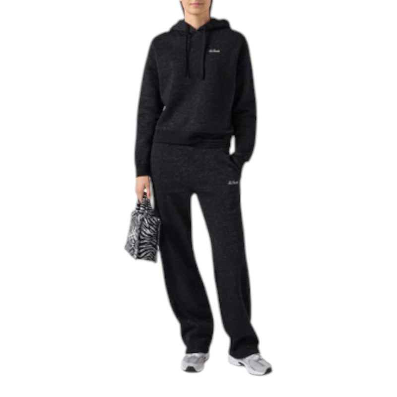 Pantaloni Ragazza Mc2 Saint Barth - Girl Pant In Lurex Fleece - Nero