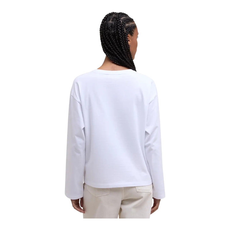 T-shirt Donna Barbour - Woodhouse Ls T-Shirt - Bianco