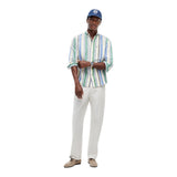 Camicie casual Uomo Tommy Hilfiger - Linen Blend Bold Stp Shirt - Multicolore