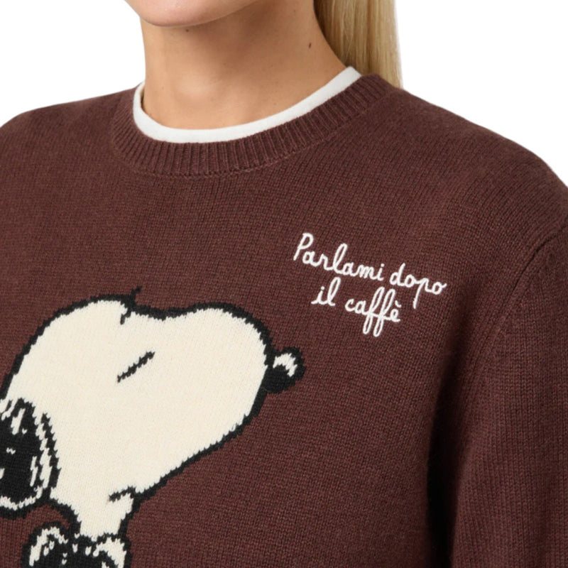 Maglioni Donna Mc2 Saint Barth - New Queen New Crewneck Sweater - Marrone