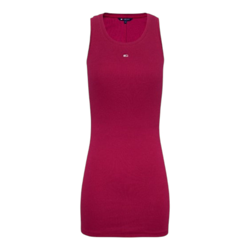 Vestiti casual Donna Tommy Hilfiger - Tjw Essential Rib Bodycon Ext - Bordeaux