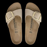 Sandali Unisex Birkenstock - Madrid Big Buckle Nubuck Leather - Beige