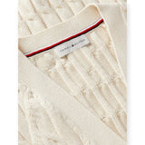 Cardigan Donna Tommy Hilfiger - Mid Gg Cable Vest Cardi - Beige