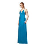 Vestiti casual Donna Alpha Studio - Abito S/M Lungo Popeline Unito - Turchese