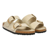 Sandali Donna Birkenstock - Arizona Big Buckle HEX shine oyster, Natural Lea - Avorio