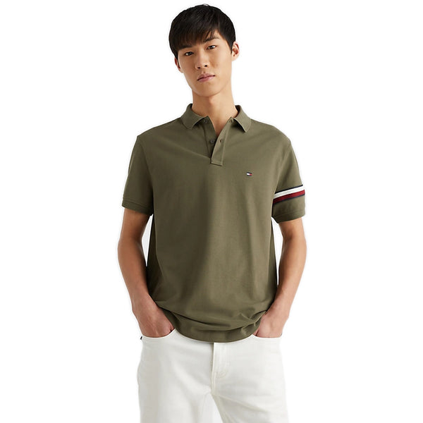 Polo Uomo Tommy Hilfiger - Global Stp Placement - Verde