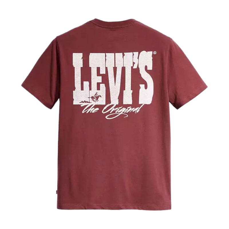 T-shirt Uomo Levi's - Graphic Crewneck Tee - Rosso