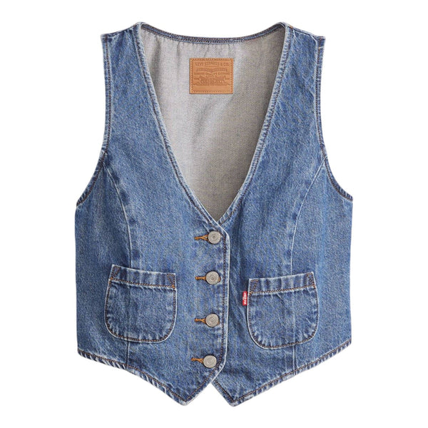 Gilet Donna Levi's - Tailored Vest Denim Big - Denim