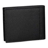 Portafogli Uomo Calvin Klein - Portafoglio a libro con logo stampato in lamina - Nero