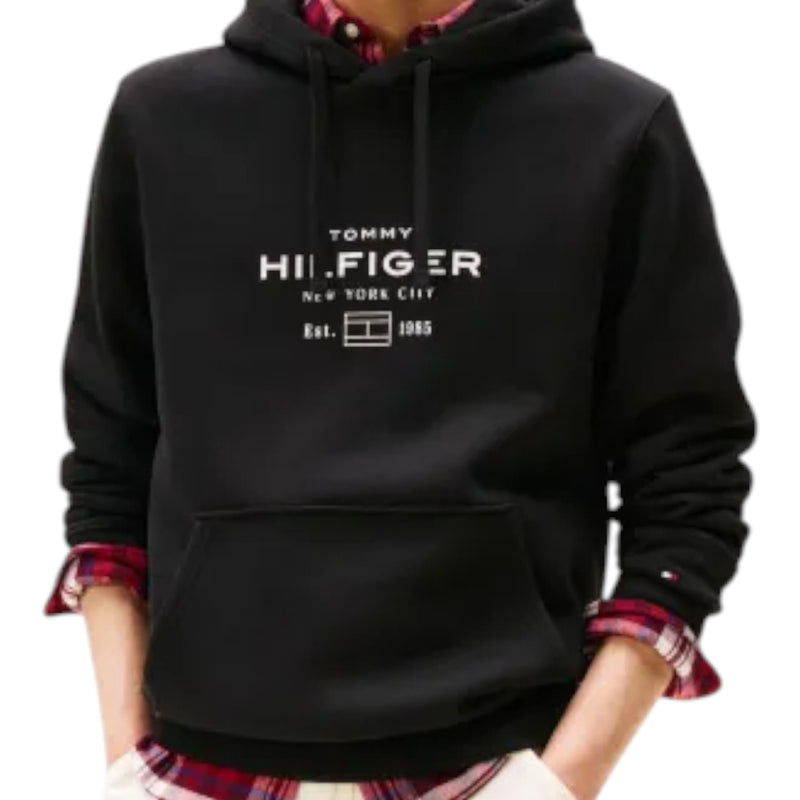 Felpe con cappuccio Uomo Tommy Hilfiger - Oval Graphic Hoodie - Nero