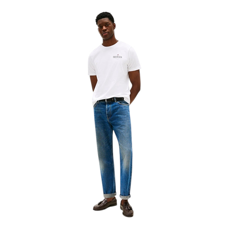 T-shirt Uomo Tommy Hilfiger - Hilfiger Stack Tee - Bianco